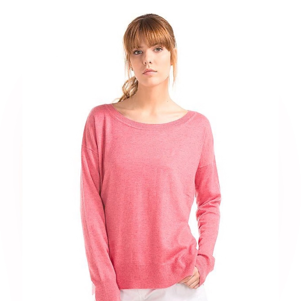 Gap pink drop sleep pullover sweater merino wool blend EUC